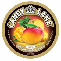 Леденцы Candy Lane фруктовые ананас и манго ж/б