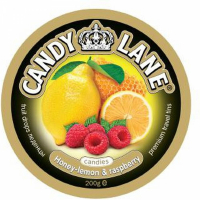 Леденцы Candy Lane фруктовые мед-лимон и малина ж/б