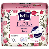 Прокладки Bella flora с ароматом розы 10 шт