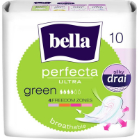 Прокладки супертонкие BELLA Perfecta Ultra Green 10шт.