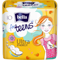 Прокладки супертонкие гигиенические Bella for teens Ultra Energy 10 шт