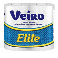 Туалетная бумага Veiro белая 3-сл 10 рул