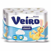 Туалетная бумага Veiro классик белая 2-сл 24 рул